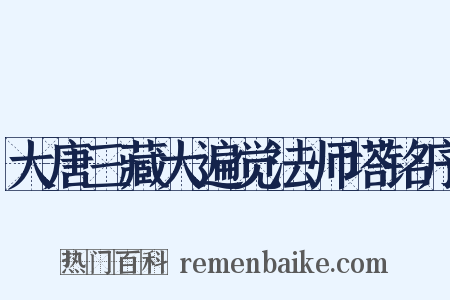 大唐三藏大遍觉法师塔铭序是什么意思的图片
